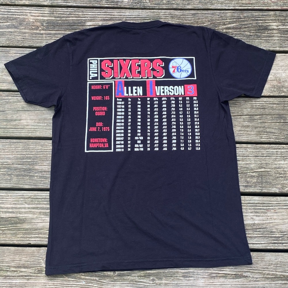 Mitchell & ness AI Sixers tee 🏀🔥 - Picture 3 of 5